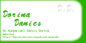 dorina danics business card